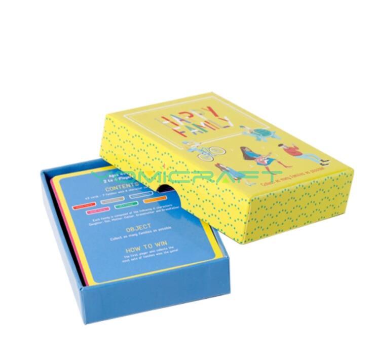 Friendly family game playing cards