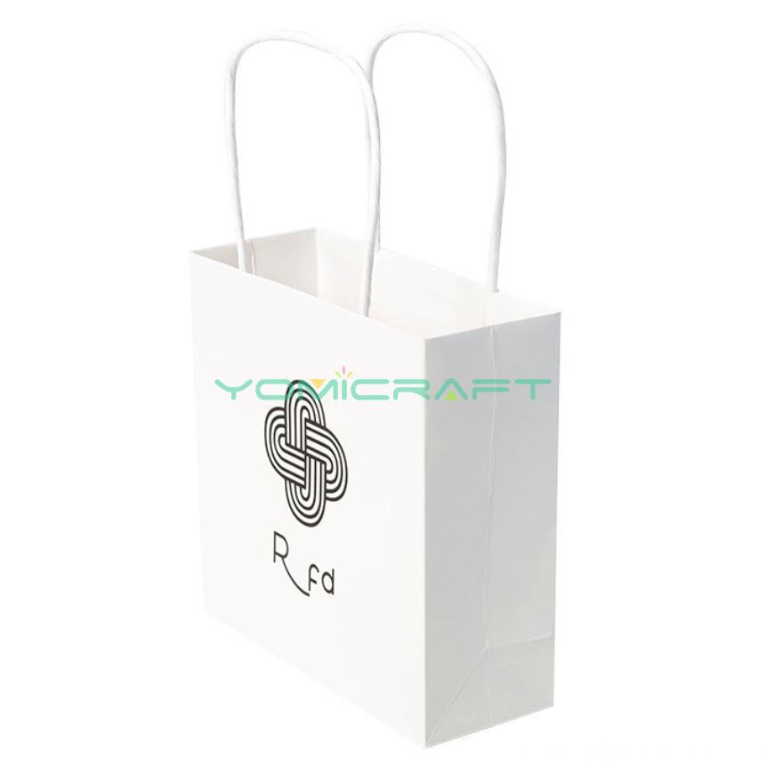 White paper bag packaging