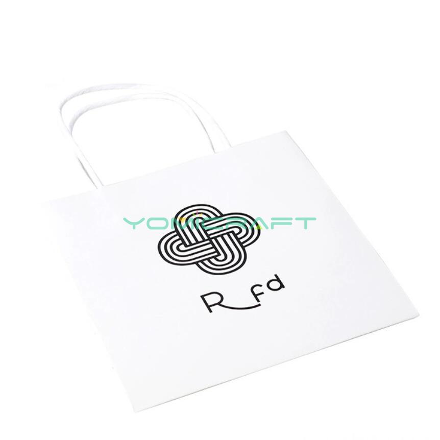 White paper bag packaging