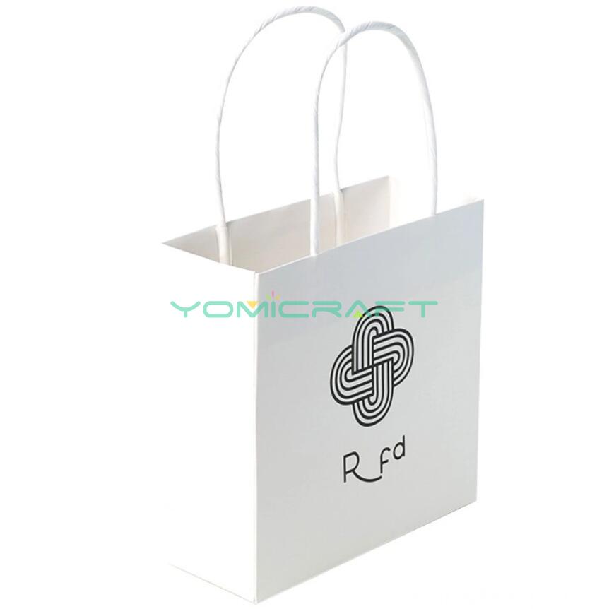 White paper bag packaging